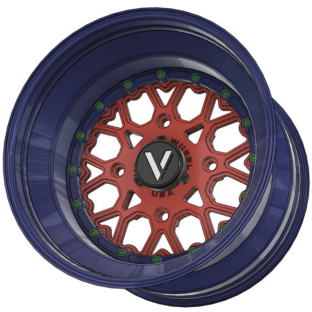 V-3 UTV Wheels Billet Aluminum Lightweight For Can Am Rzr Yxz