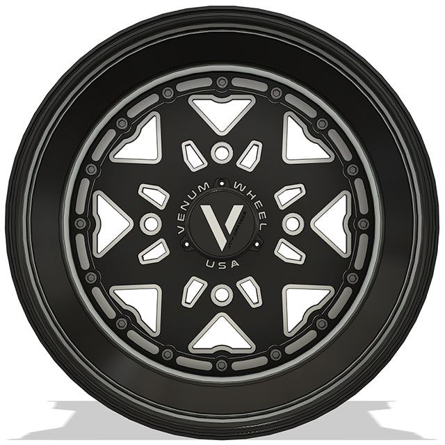 V-6 UTV Wheels Billet Aluminum Lightweight For Can Am Rzr Yxz