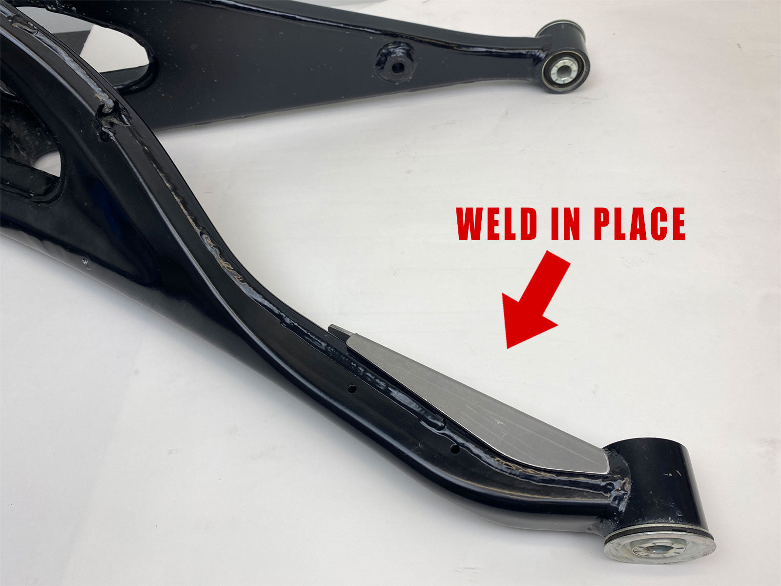 Can-Am Maverick R Lower Control Arm Bend-Guard Weld on Gusset