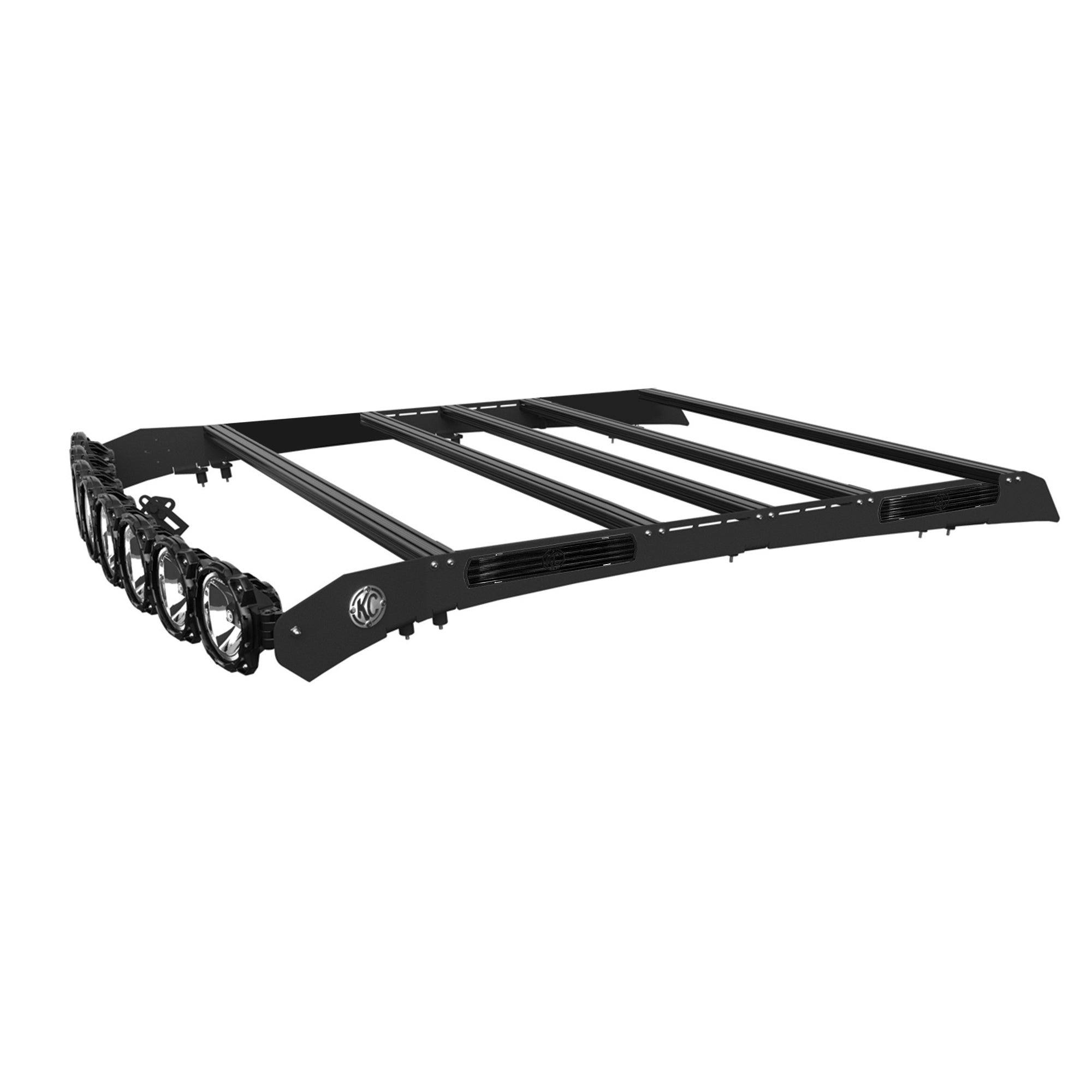 M-RACK KIT - 50" Pro6 Light Bar Roof Rack - Side Blackout Plates - 07-21 Toyota Tundra CrewMax - #92164