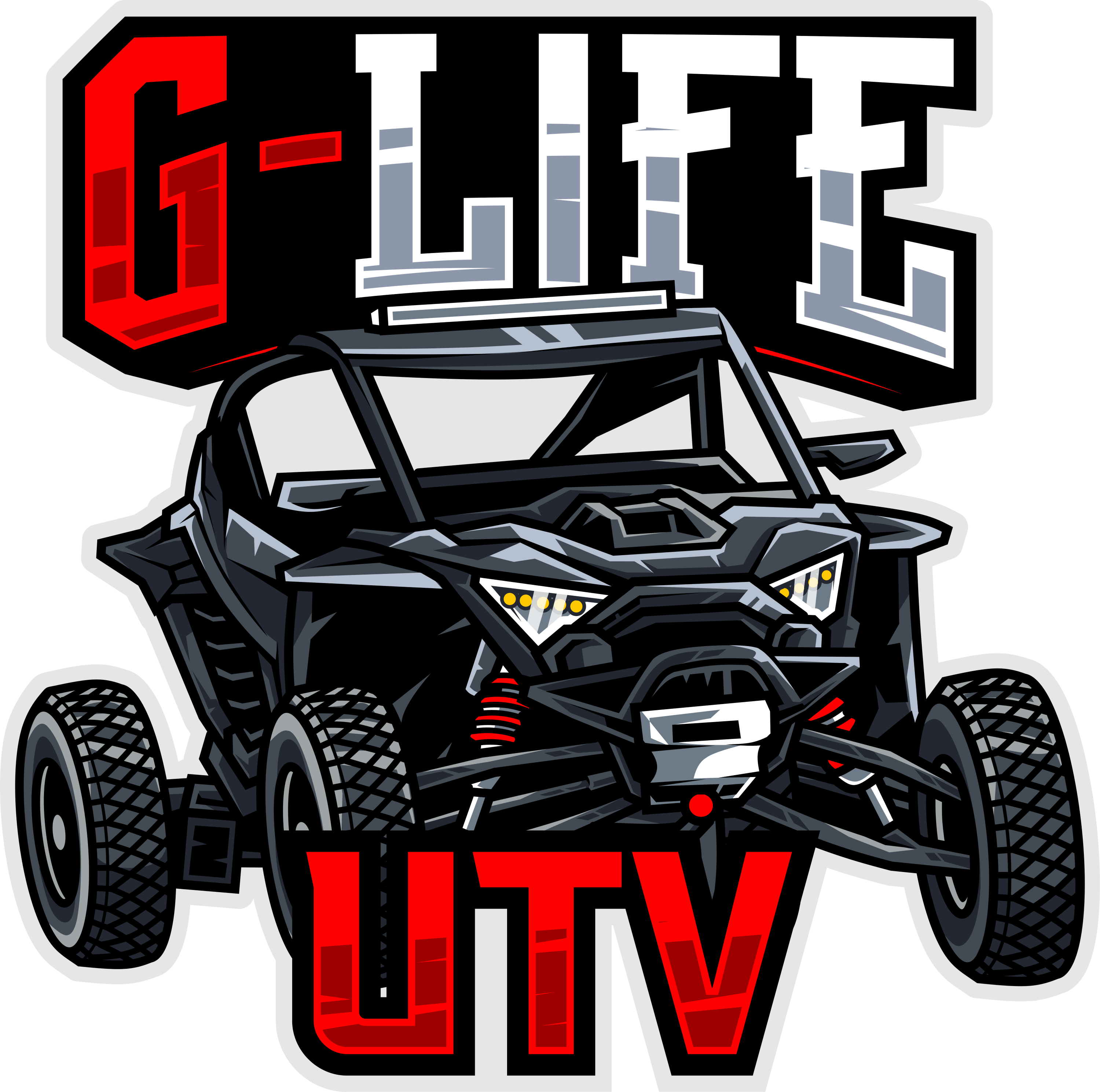 G-Life UTV PRO R Black Sticker