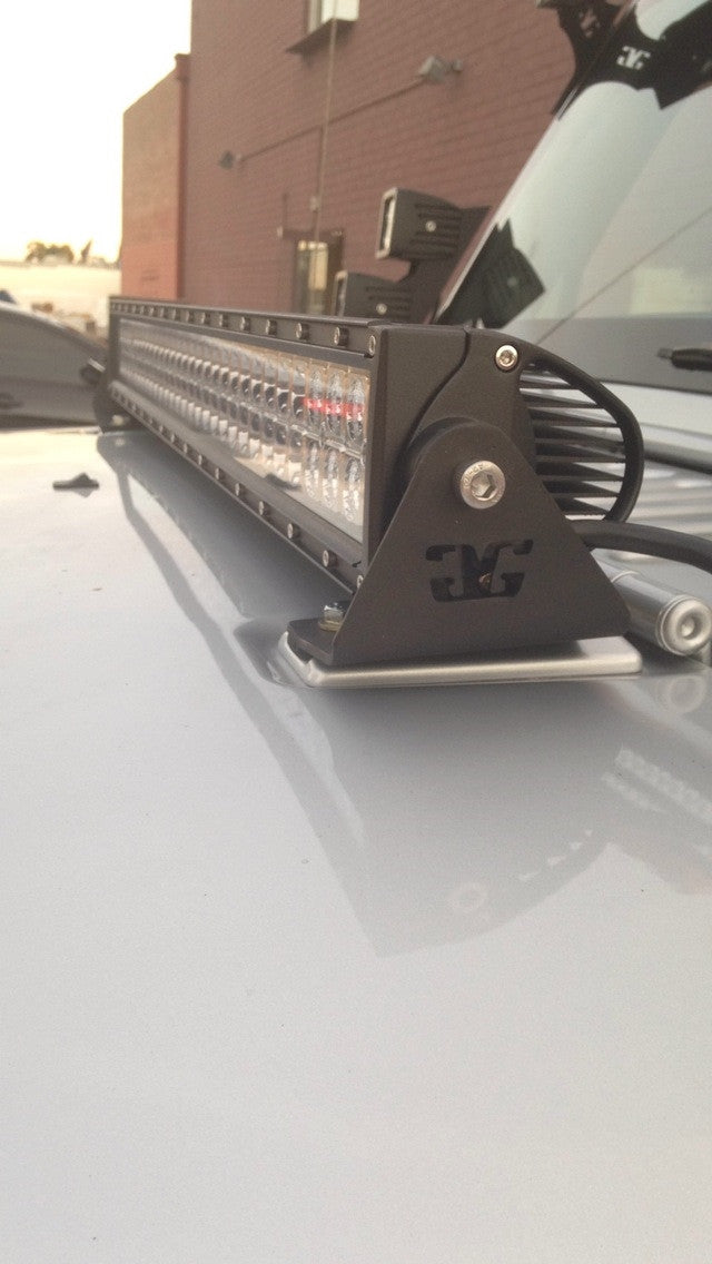 2007 - 2018 Jeep Wrangler JK 30" LED Light Bar Hood Mount