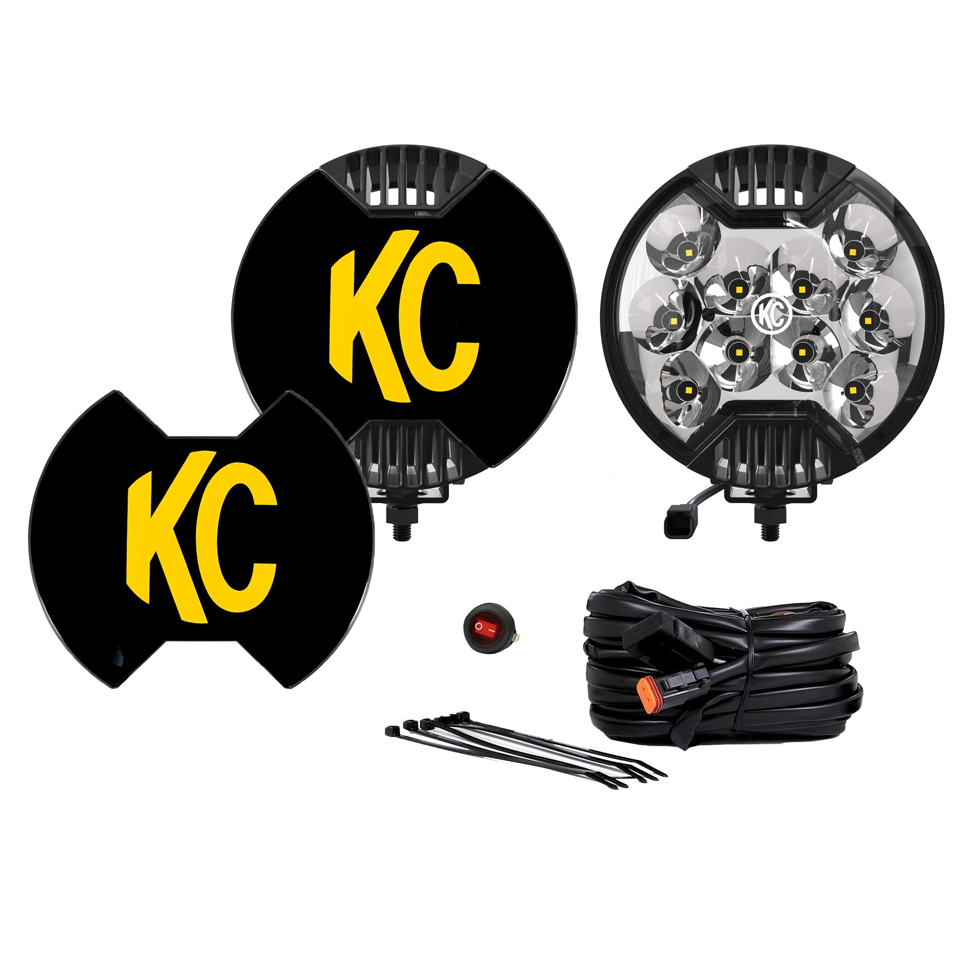 6" SlimLite LED - 2-Light System - 50W Spot Beam - #100