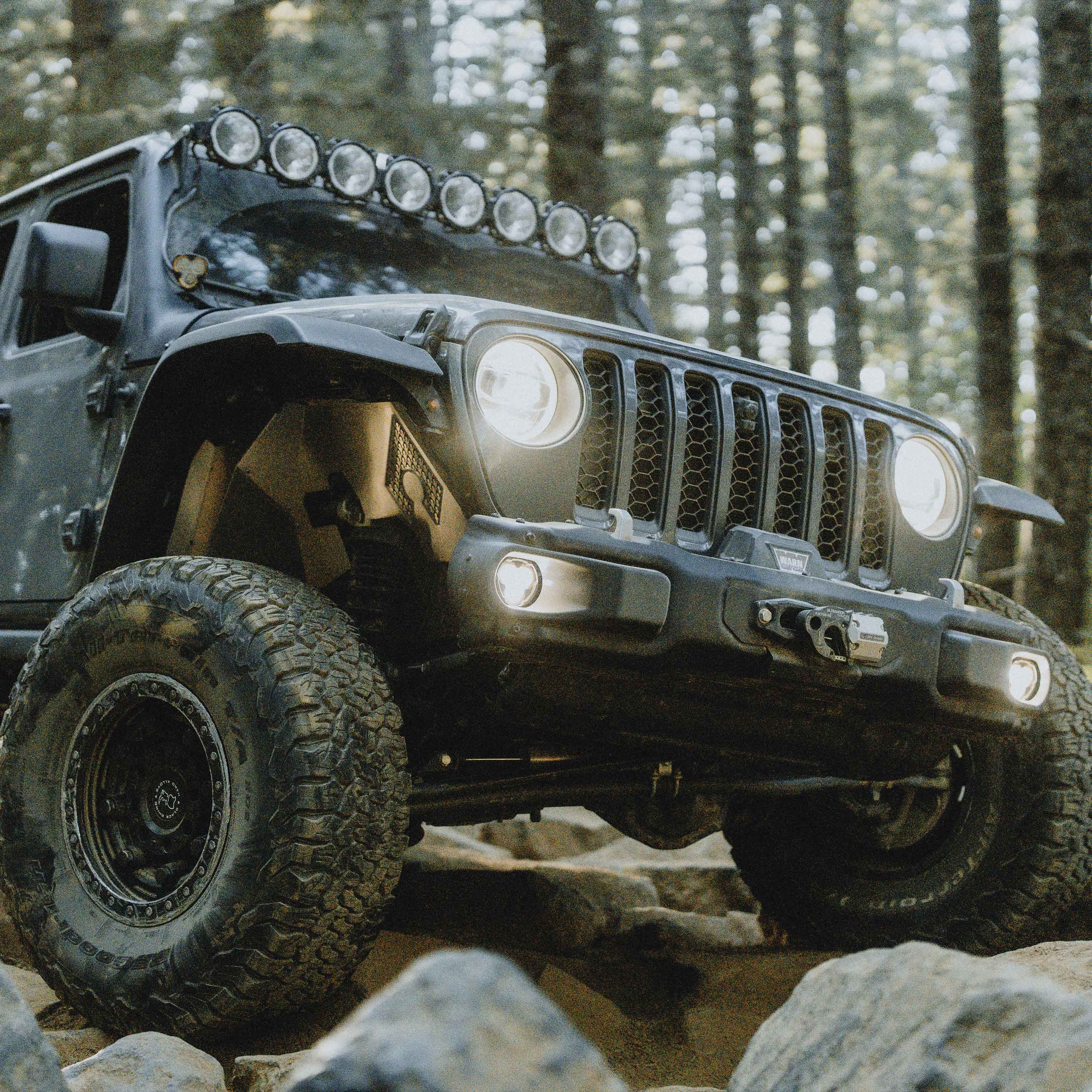 FLEX ERA® 3 Dual Mode SAE Fog Lights - 2-Light Master Kit - Jeep JK/JL/JT Steel Bumpers - #97149