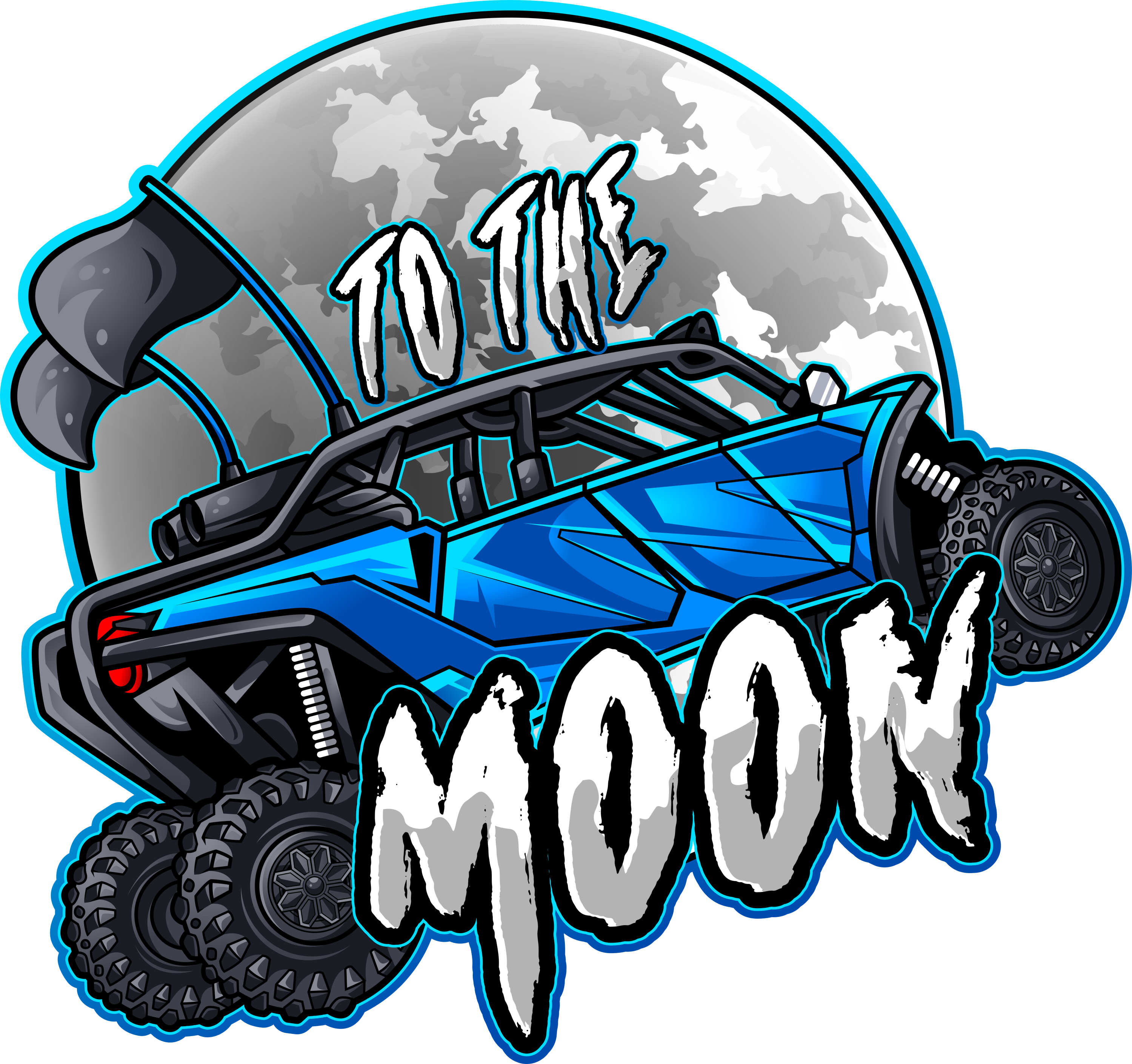 To The Moon X3 MAX Sticker