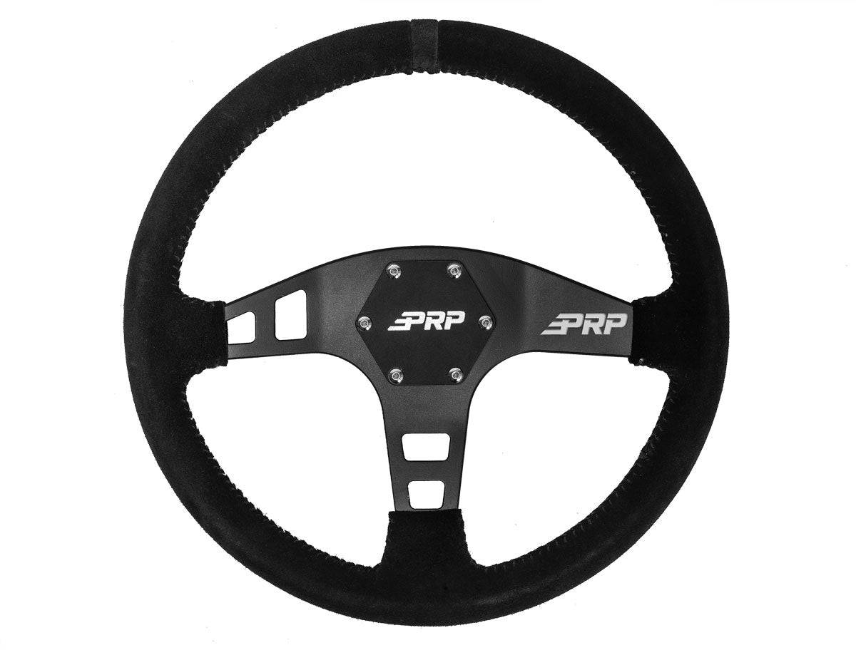 PRP Flat Steering Wheel – SUEDE - G Life UTV Shop Parts