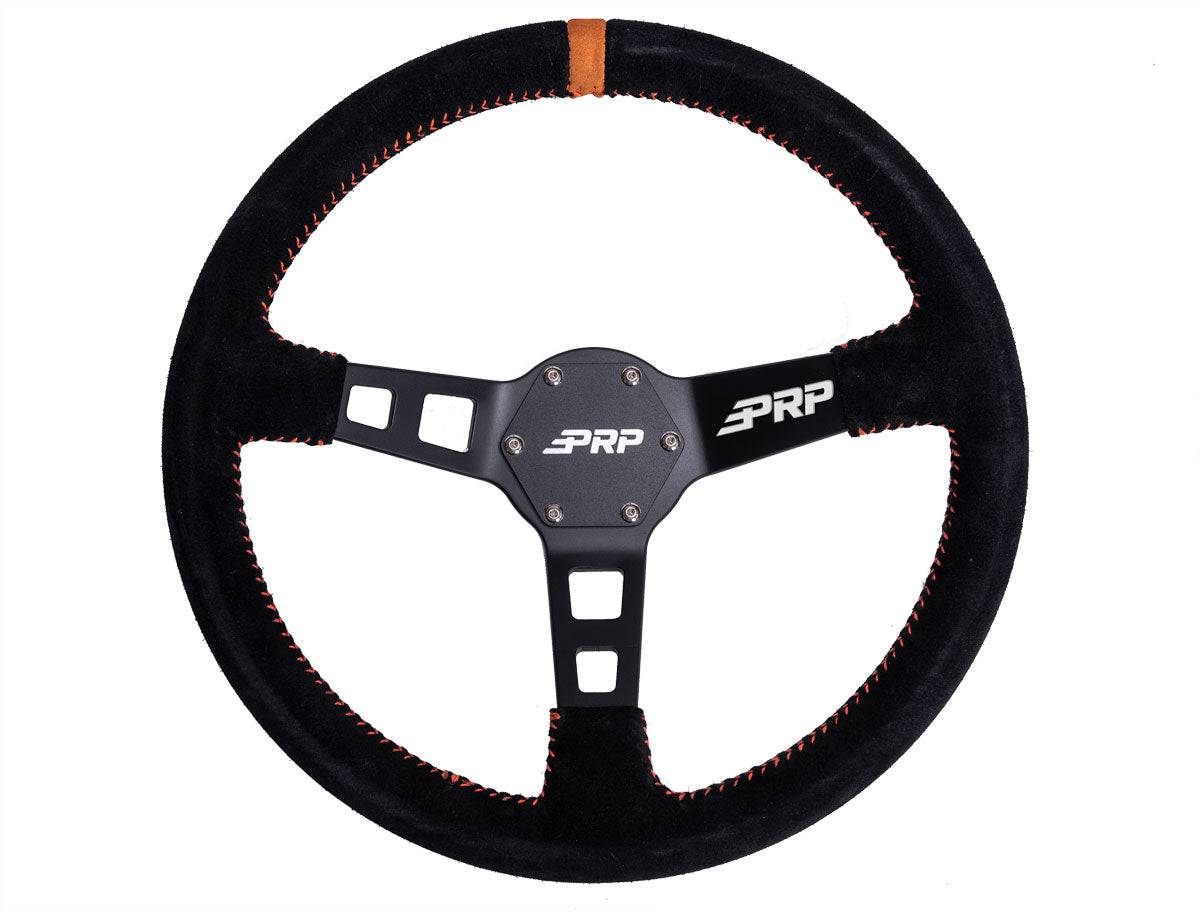 PRP Deep Dish Steering Wheel – SUEDE - G Life UTV Shop Parts