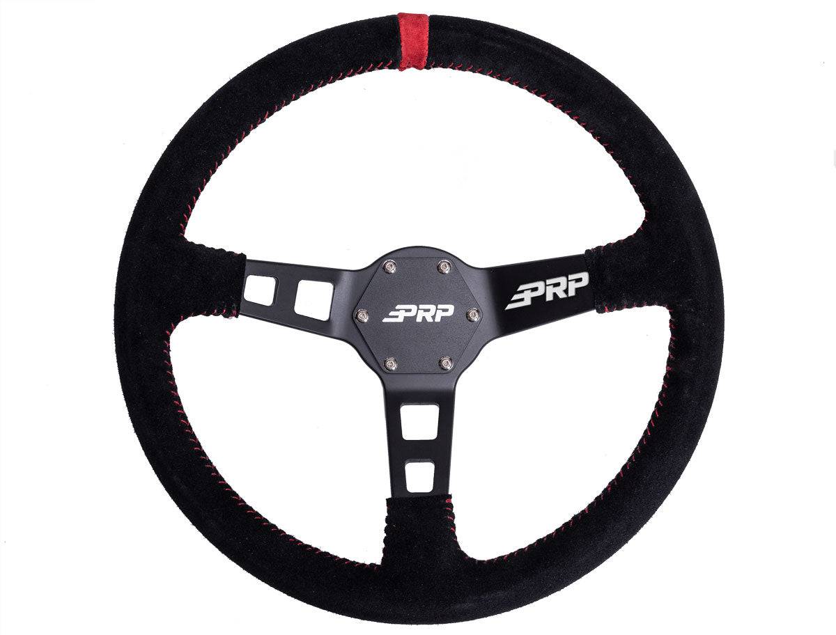 PRP Deep Dish Steering Wheel – SUEDE - G Life UTV Shop Parts