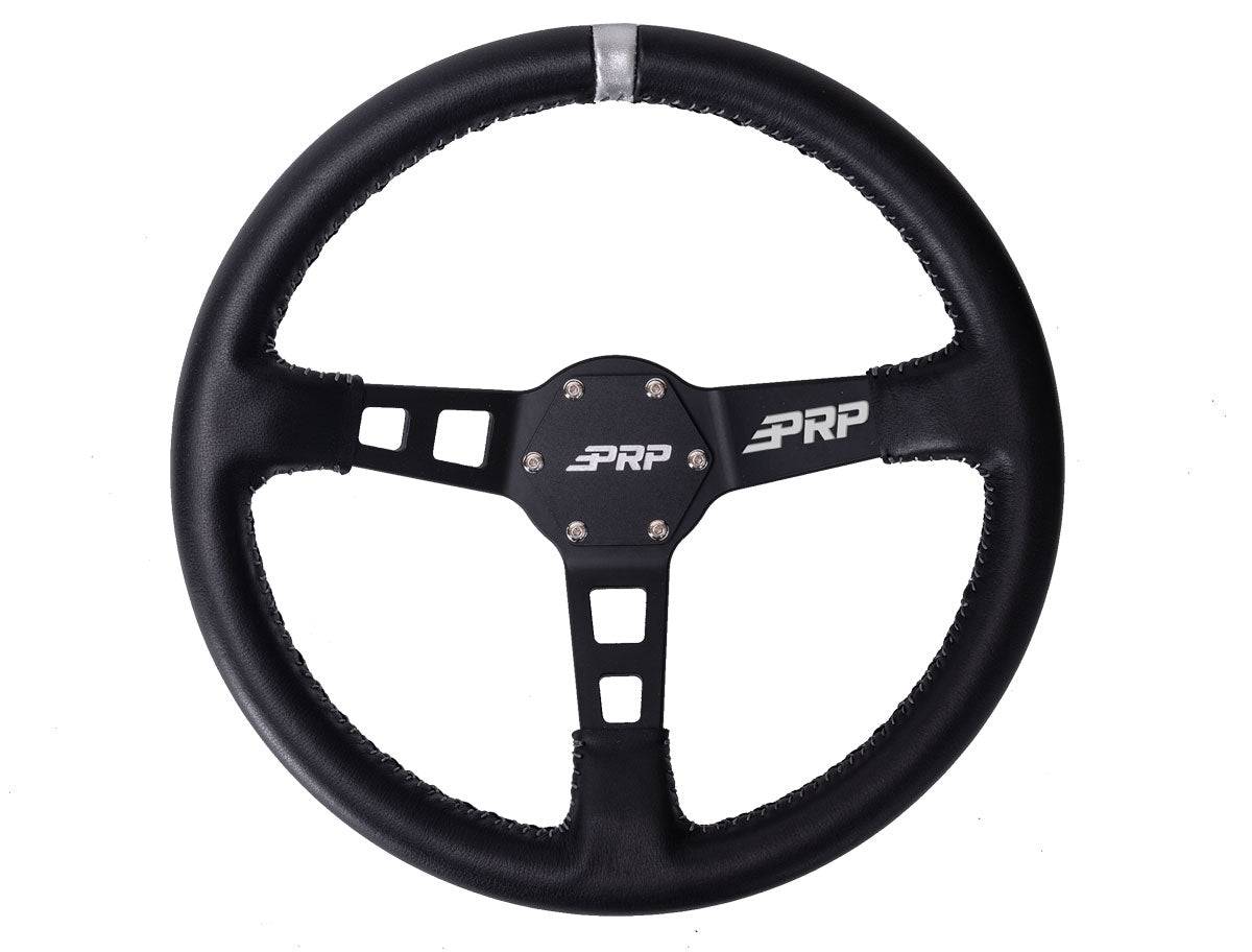 PRP Deep Dish Steering Wheel – LEATHER - G Life UTV Shop Parts