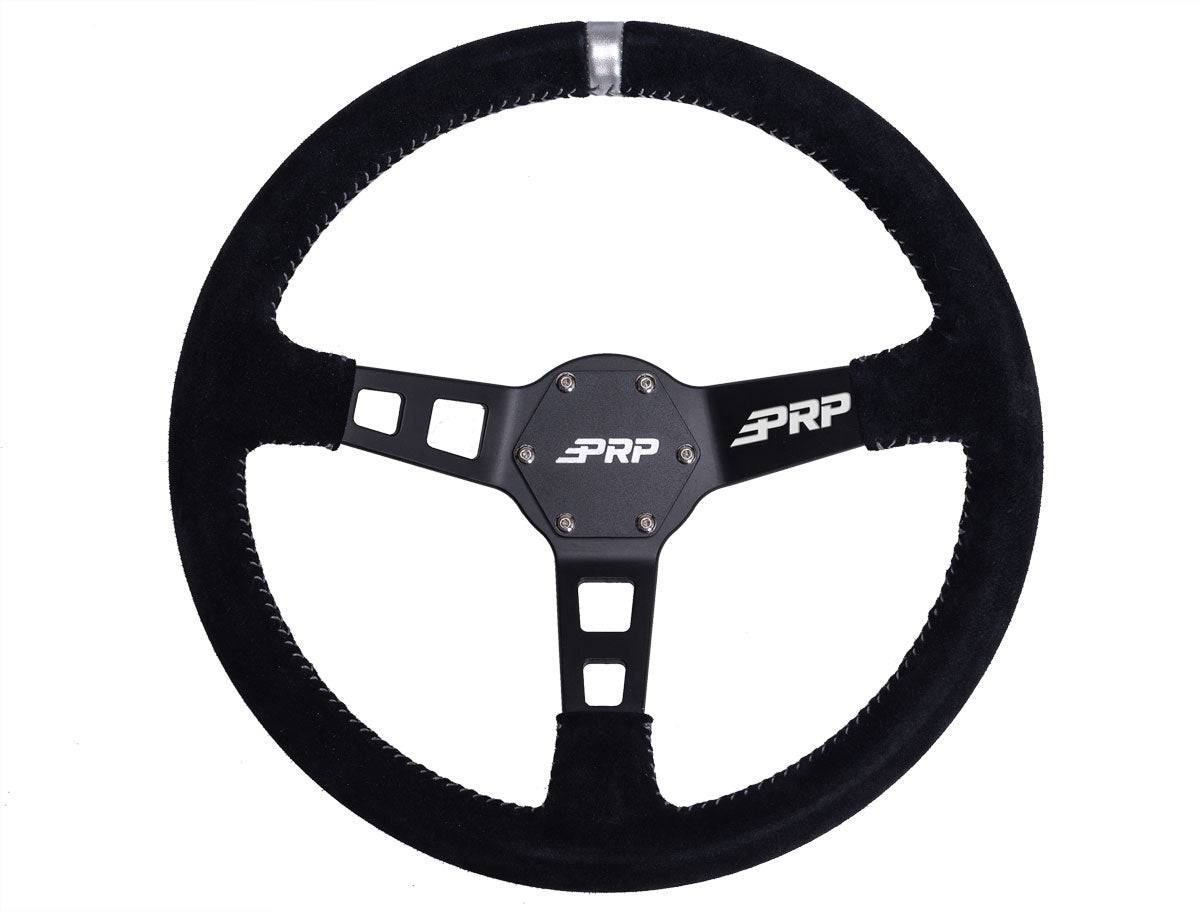 PRP Deep Dish Steering Wheel – SUEDE - G Life UTV Shop Parts
