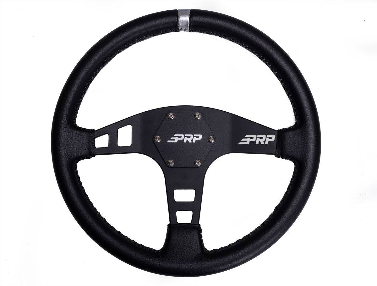 PRP Flat Steering Wheel – LEATHER - G Life UTV Shop Parts