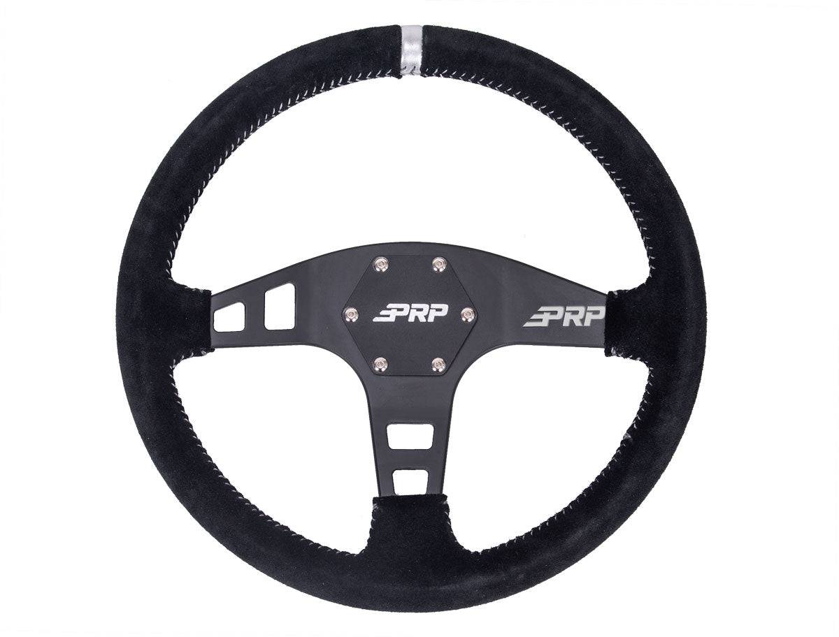 PRP Flat Steering Wheel – SUEDE - G Life UTV Shop Parts