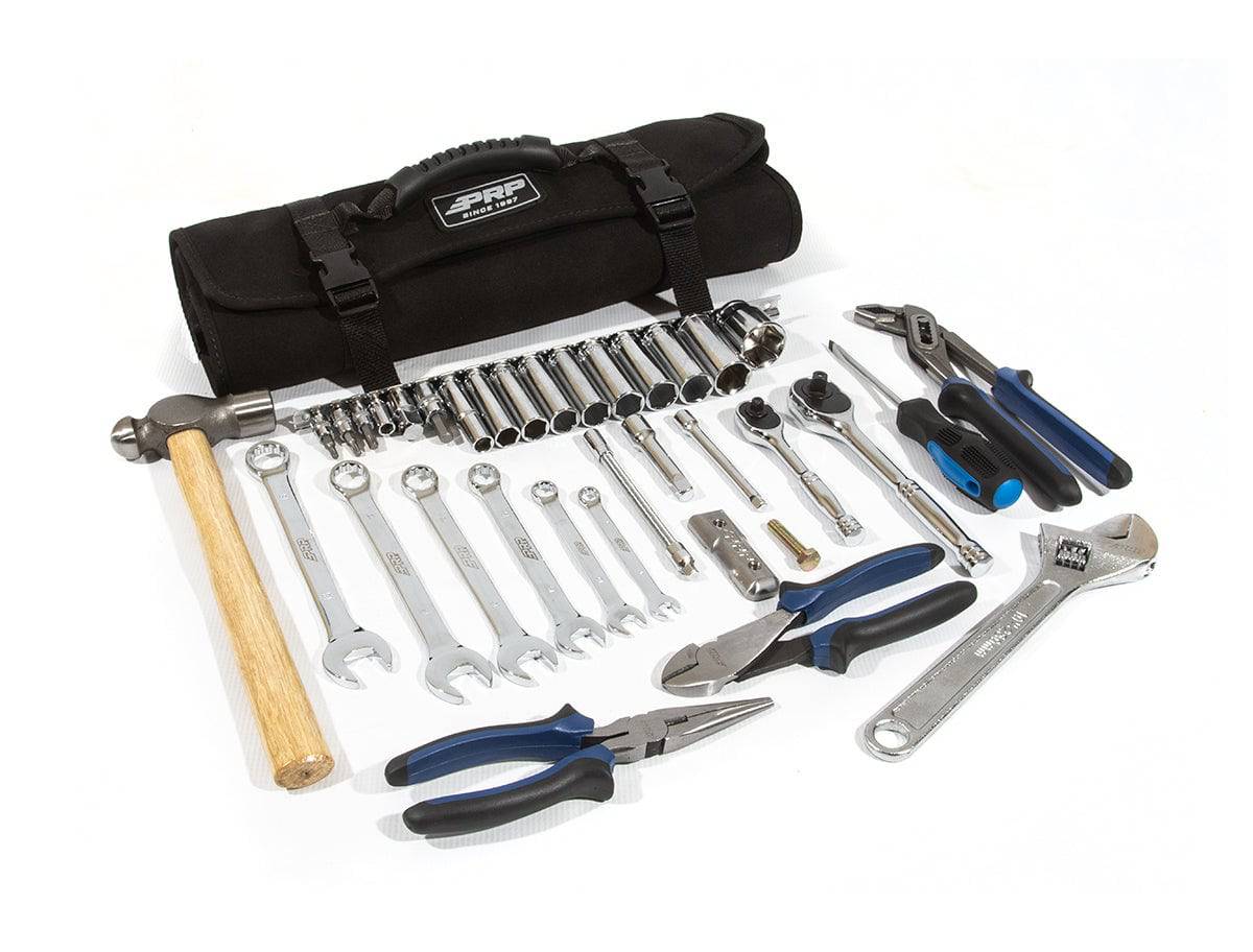 PRP RZR Roll-Up Tool Bag With 36PC TOOL KIT - G Life UTV Shop Parts