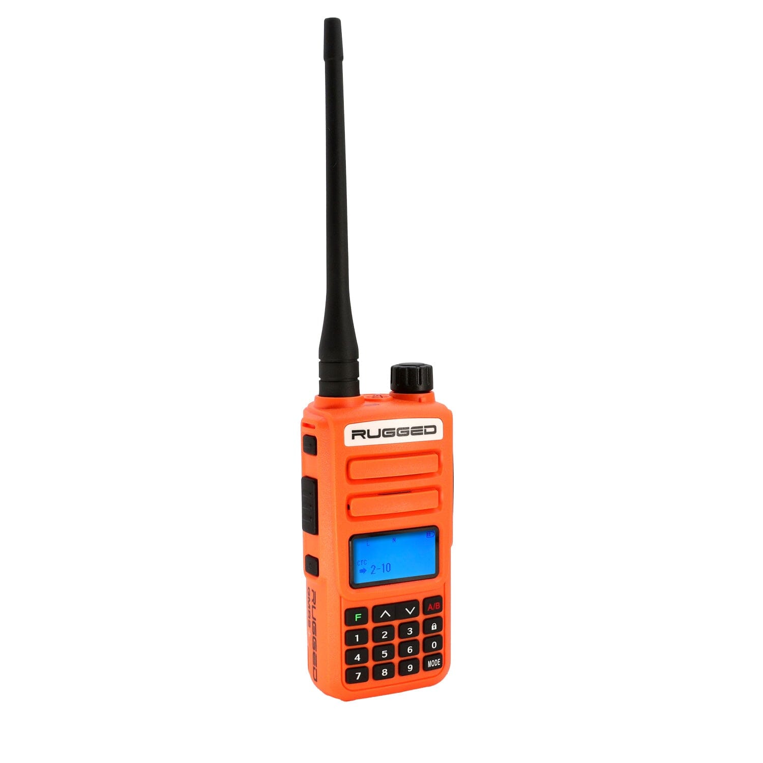 Rugged GMR2 PLUS GMRS and FRS Two Way Handheld Radio - Safety Orange