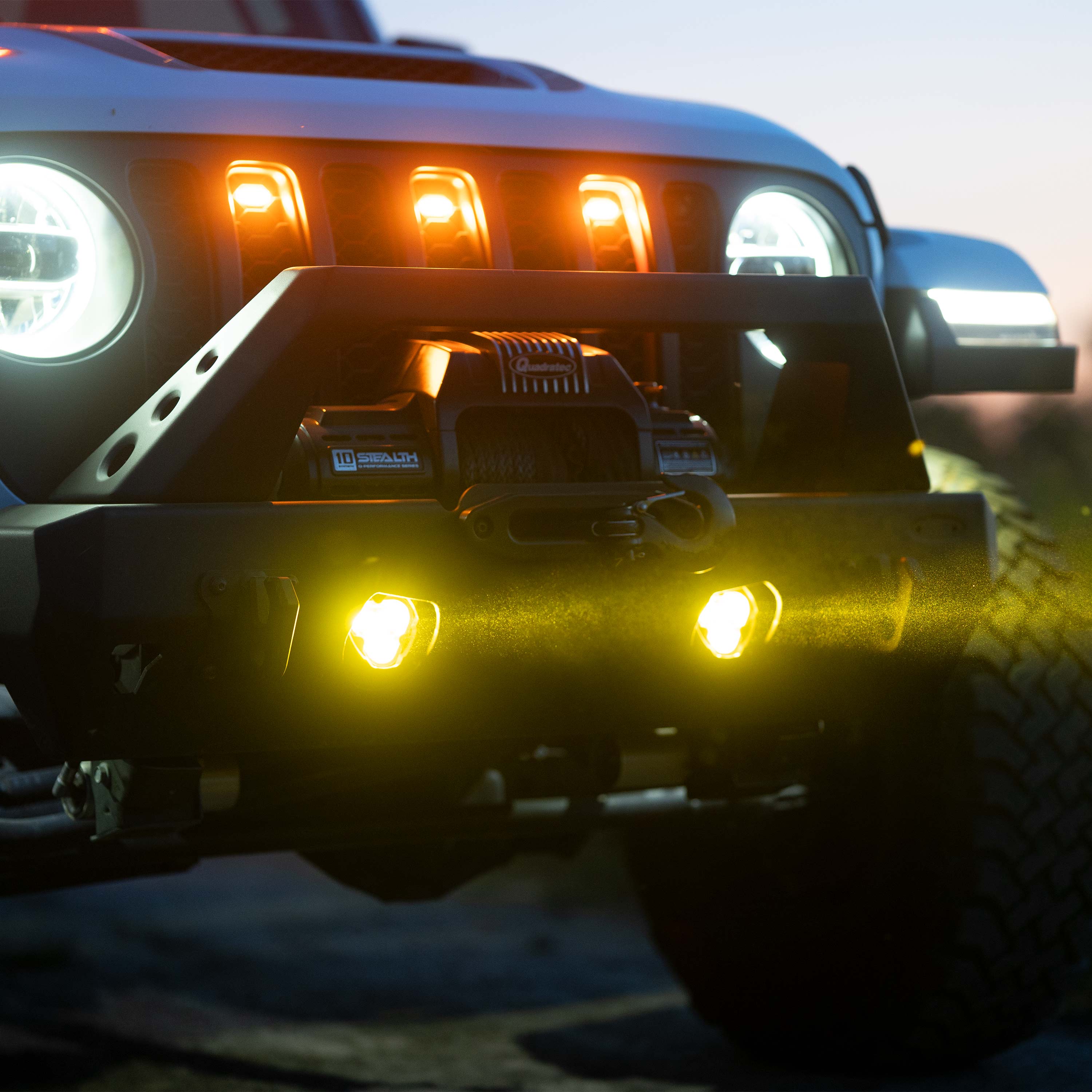 FLEX ERA® 3 Dual Mode SAE Fog Lights - 2-Light Master Kit - Jeep Aftermarket Bumpers - #97147