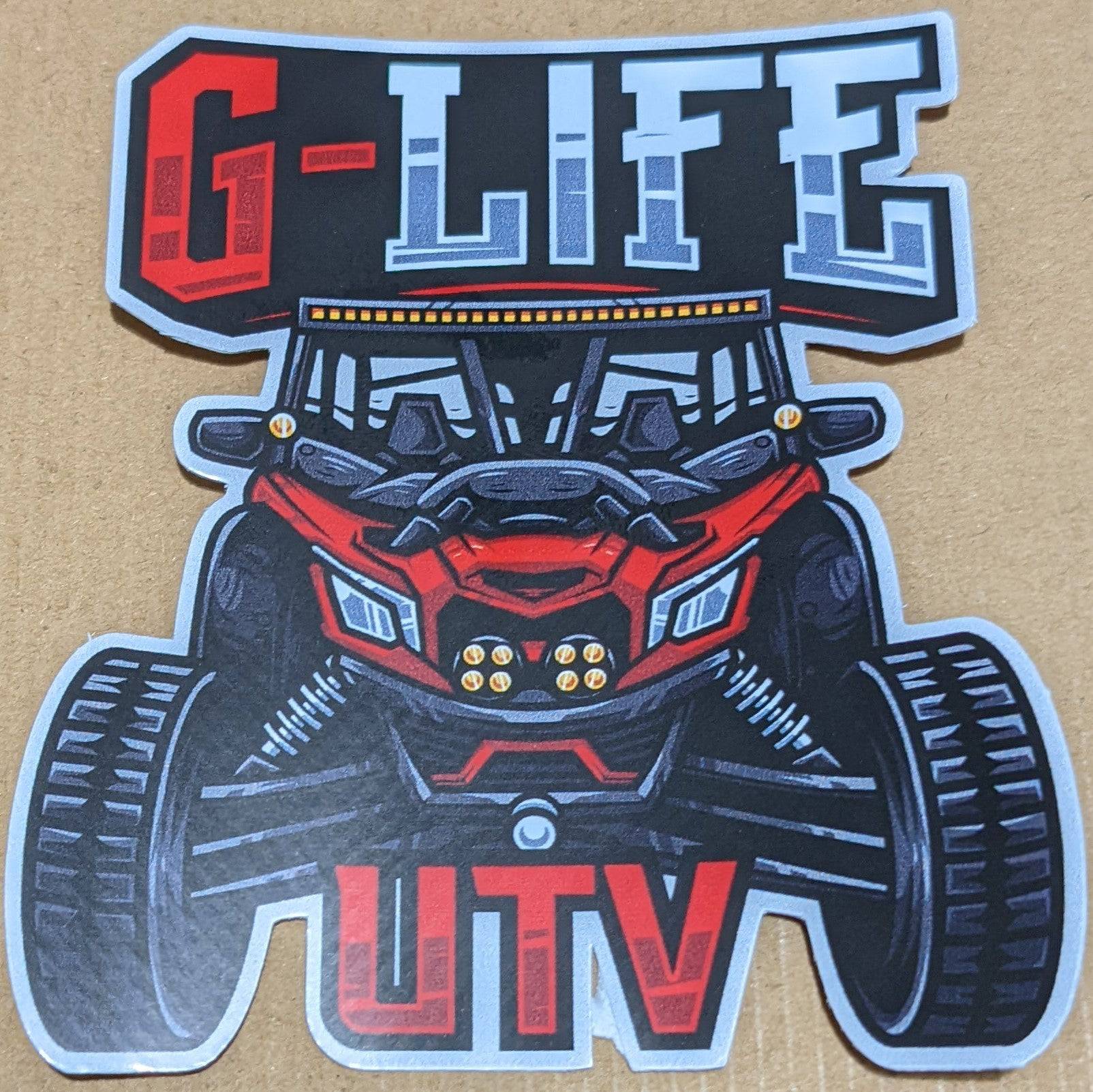 G-Life UTV Can Am Sticker- RED - G Life UTV Shop Parts