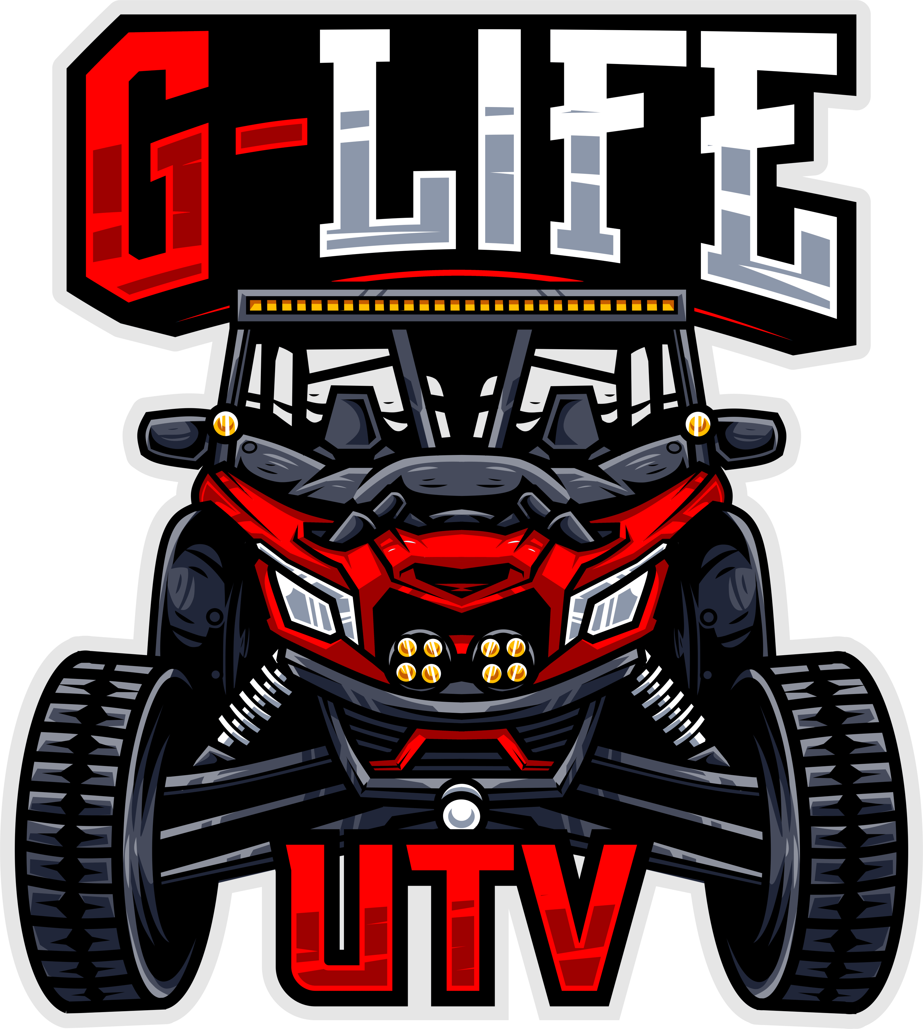 G-Life UTV Can Am Sticker- RED - G Life UTV Shop Parts
