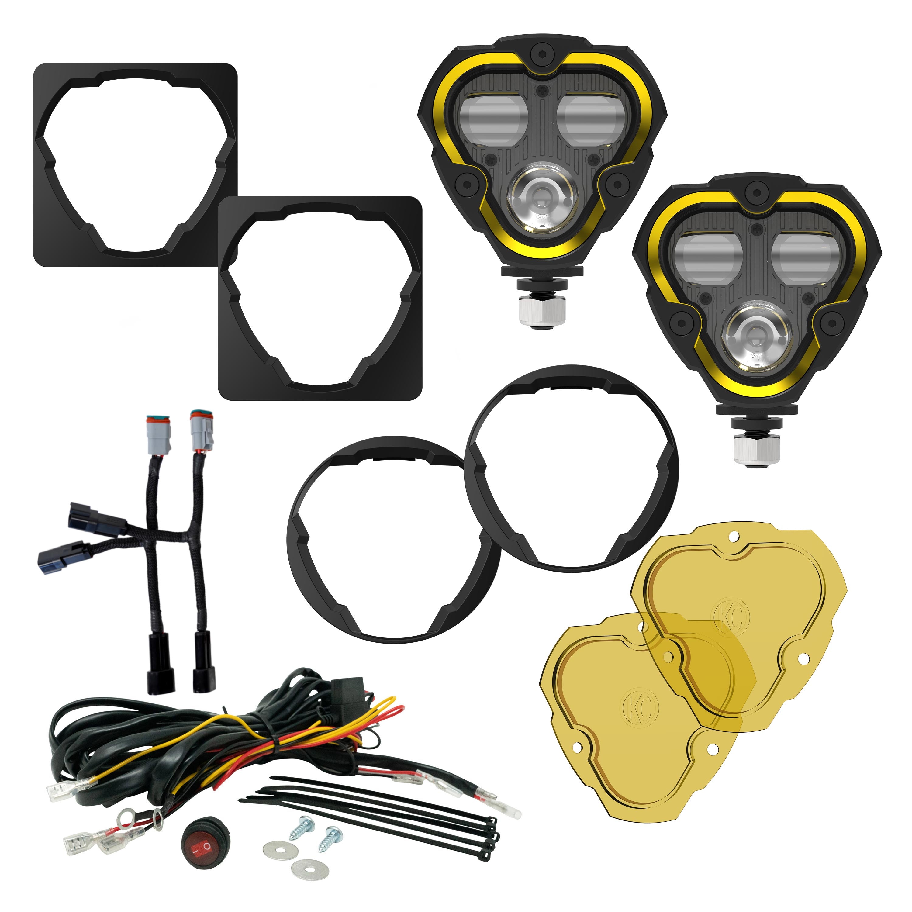 FLEX ERA® 3 Dual Mode SAE Fog Lights - 2-Light Master Kit - Jeep Aftermarket Bumpers - #97147