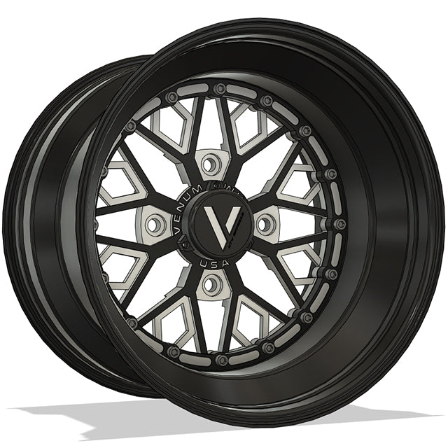 V-8 UTV Wheels Billet Aluminum Lightweight For Can Am Rzr Yxz