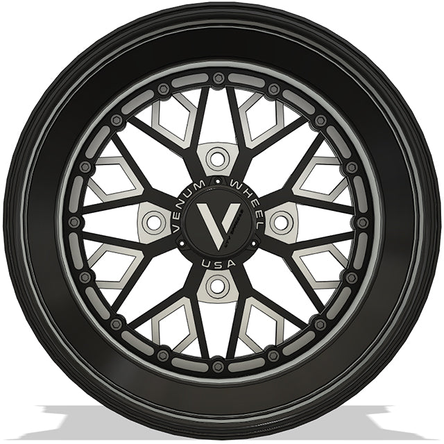 V-8 UTV Wheels Billet Aluminum Lightweight For Can Am Rzr Yxz