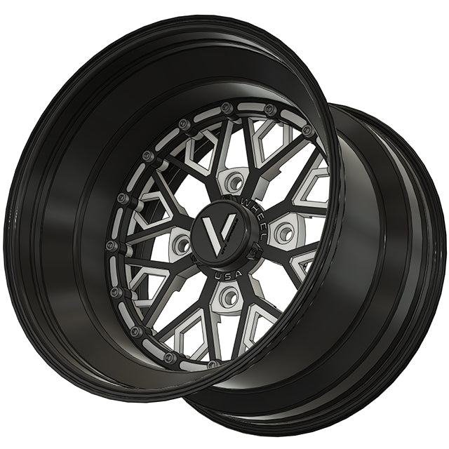 V-8 UTV Wheels Billet Aluminum Lightweight For Can Am Rzr Yxz