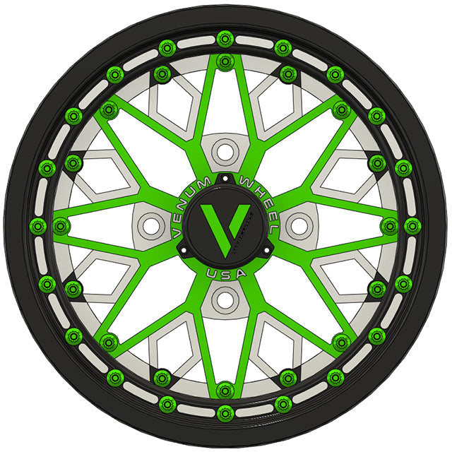V-8 Beadlock UTV Wheels Lightweight Billet Aluminum For Can Am RZR YXZ