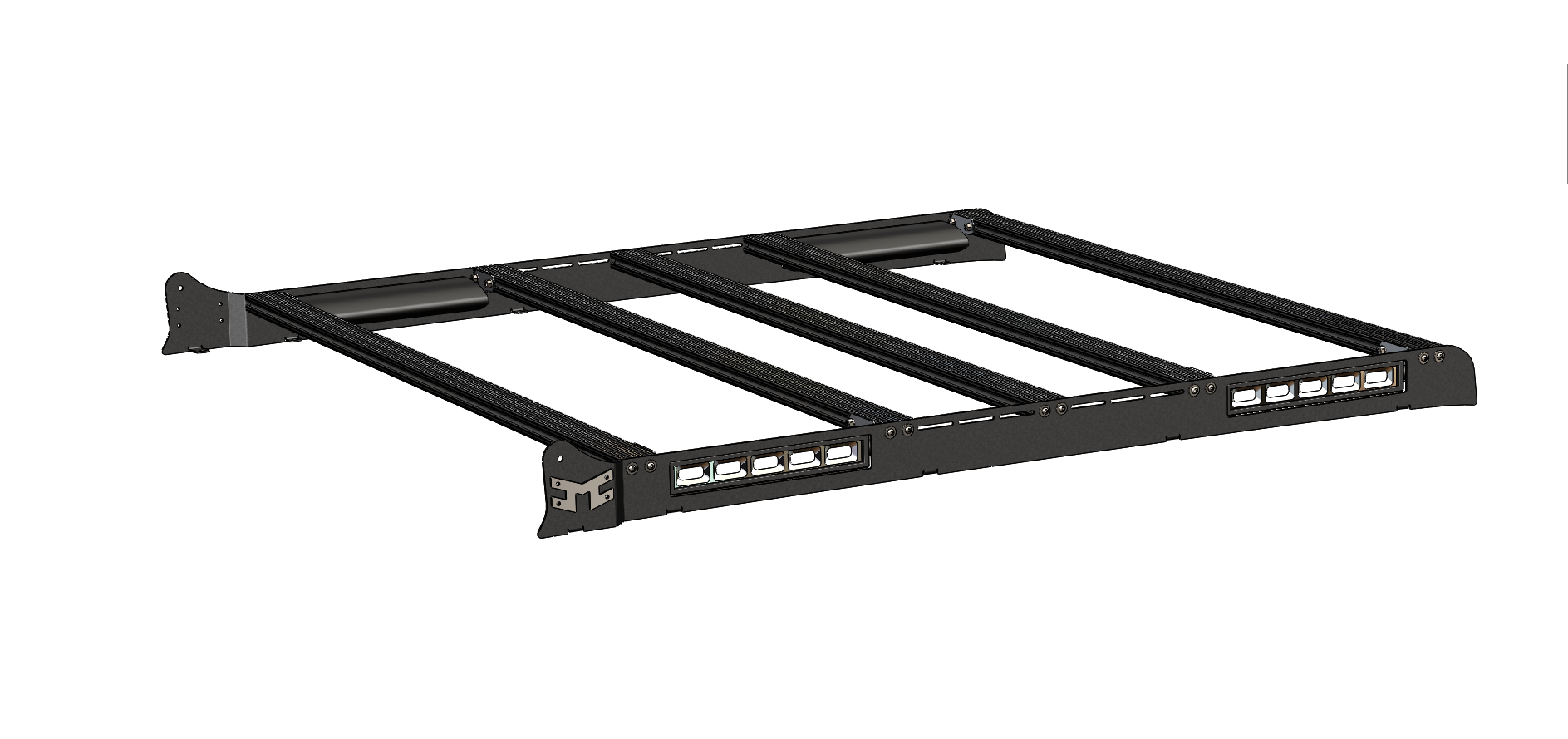 M-RACK - Performance Roof Rack - Powder Coat - for 18-24 Jeep JL Unlimited - #9218