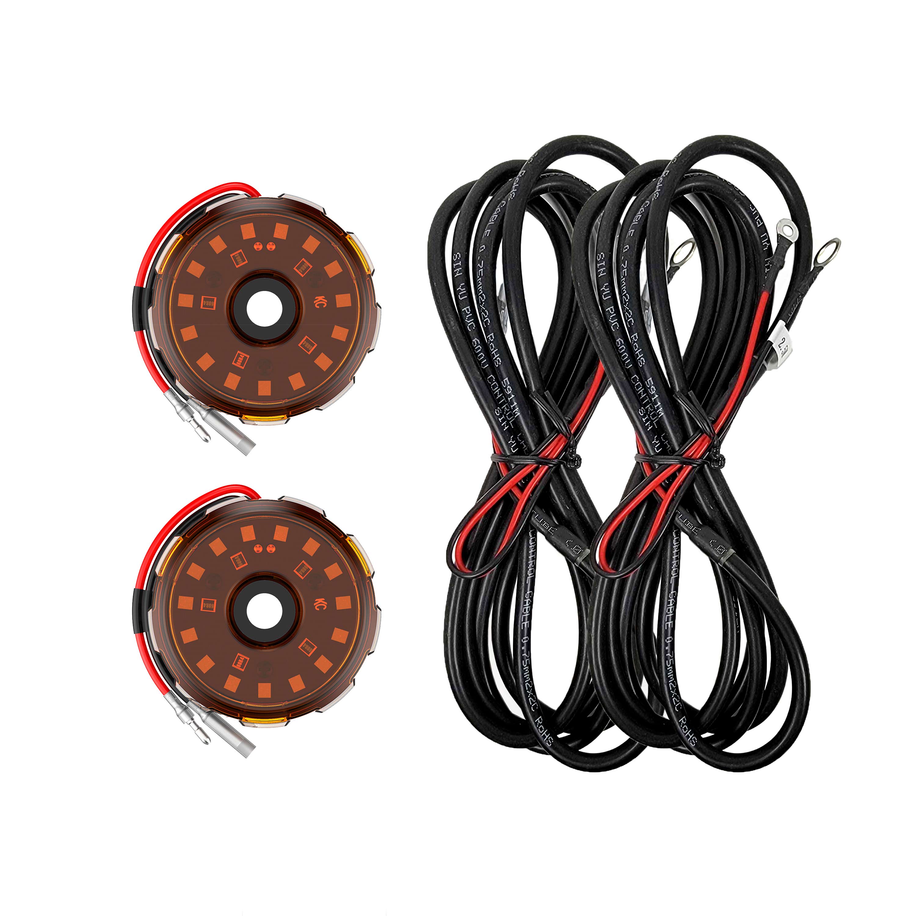 Two-Light Add-On Cyclone V2 Kit - Amber - 2.5 Meters Long - #6332